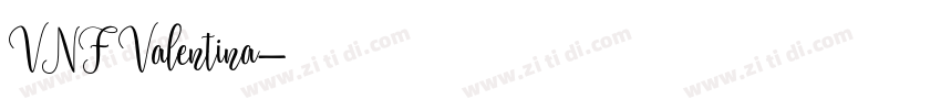 VNF Valentina字体转换